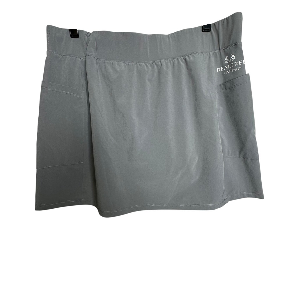 Realtree Fishing Skort Shorts Gray XXL 20 Built-in Shorts Pockets Athleisure